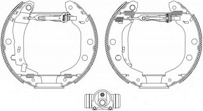 HELLA PAGID 8db355004601 -  Комплект тормозных колодок